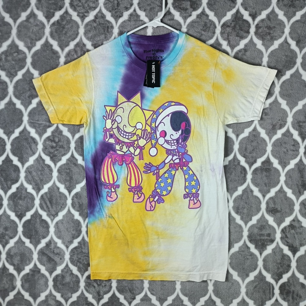 Five Nights At Freddy's Shirt Adult Small Tie Dye Hot Topic Graphic Tee